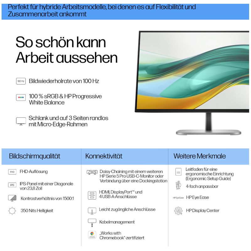 HP Series 5 Pro 524pf FHD Monitor – Bild 7