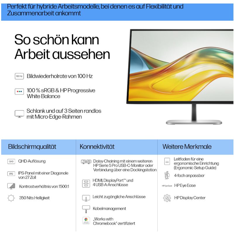HP Series 5 Pro 527pq QHD Monitor – Bild 6