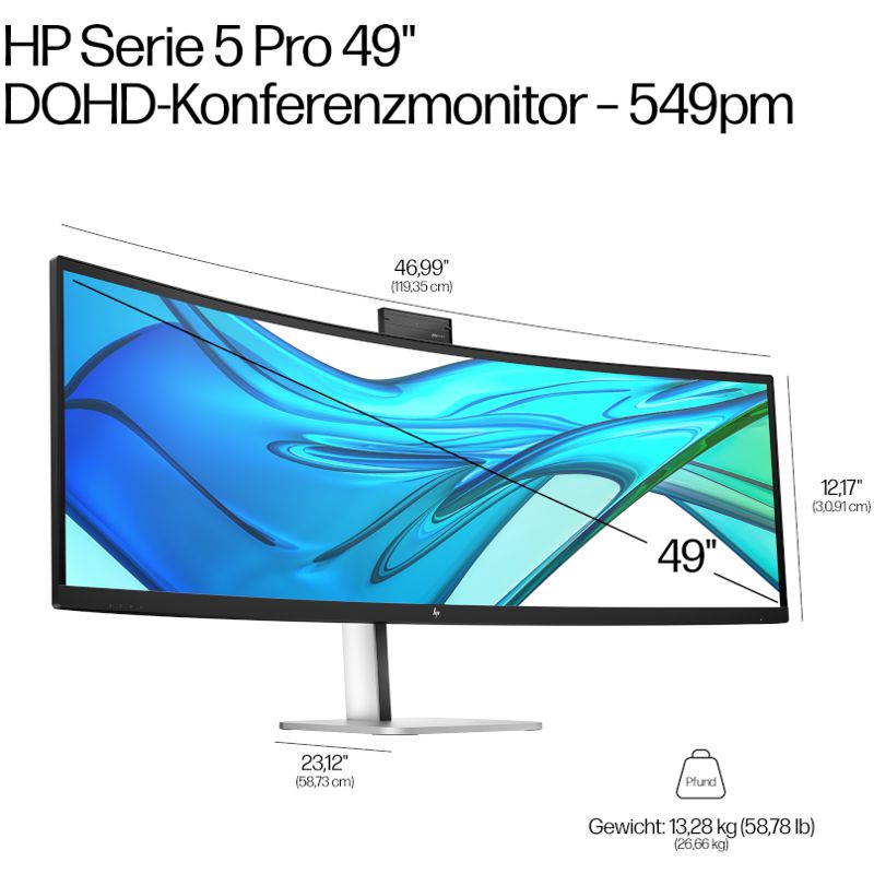 HP Series 5 Pro 549pm DQHD Conferencing Monitor – Bild 7