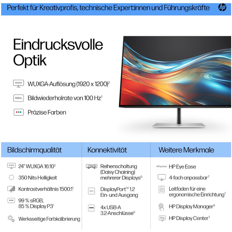 HP Series 7 Pro 724pn WUXGA Monitor – Bild 7